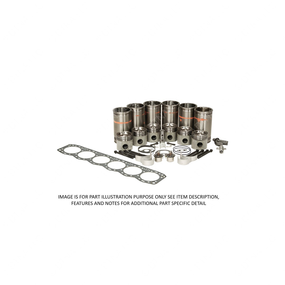OEM DETROIT SERIES 60 12.7 DDEC 4 FULL FLOATING PISTON OVERHAUL KIT R23532577